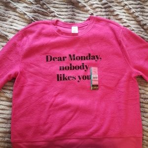 Pink Graphic Sweatshirt